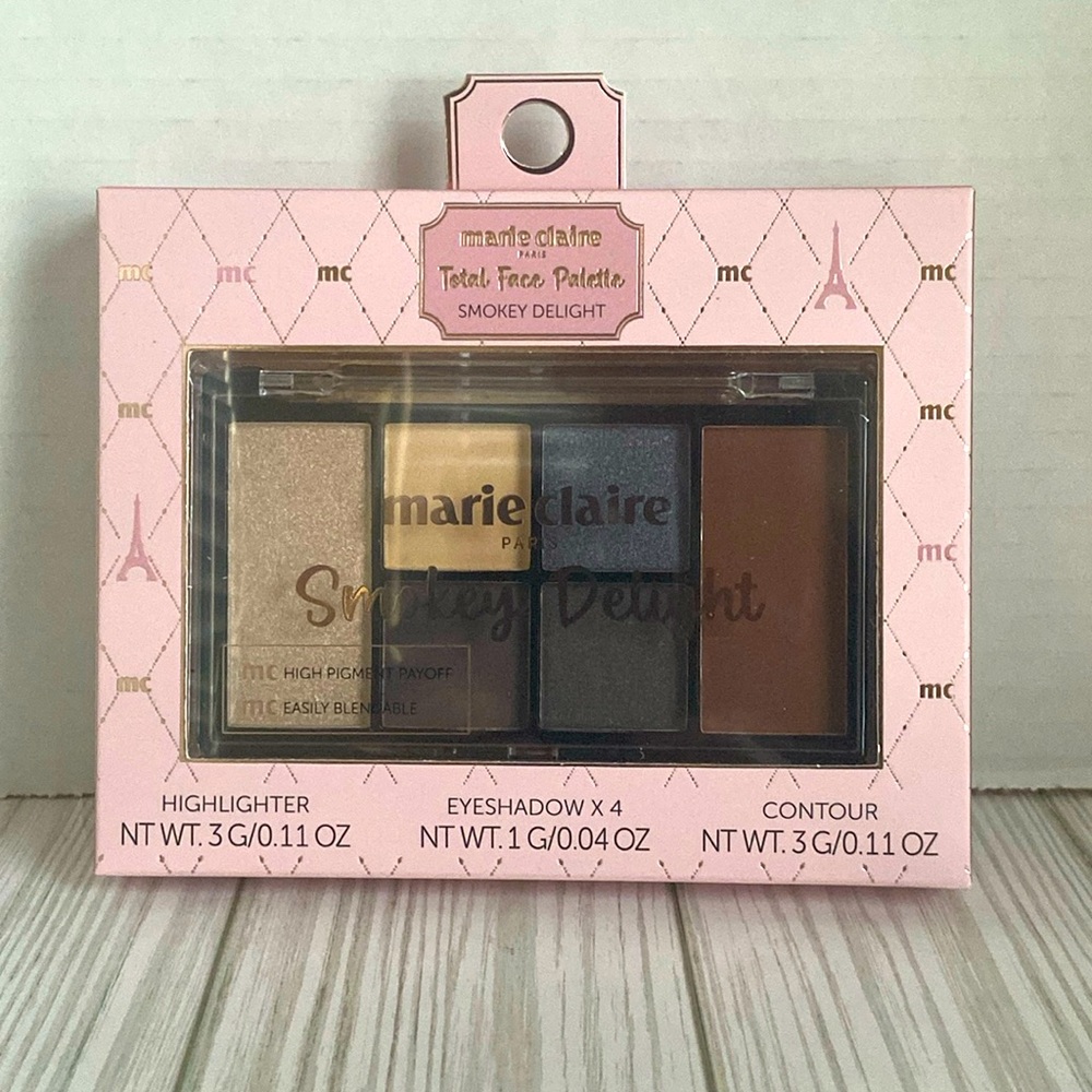 5/$10  MARIE CLAIRE Smokey Delight Total Face Palette